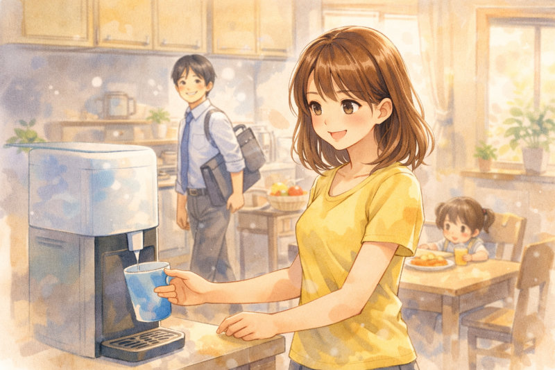 ウォーターサーバーが役立つと言われる生活シーン