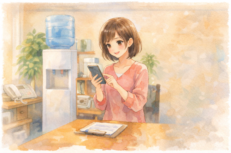 コスモウォーターの本体（サーバー）交換の申し込み手順