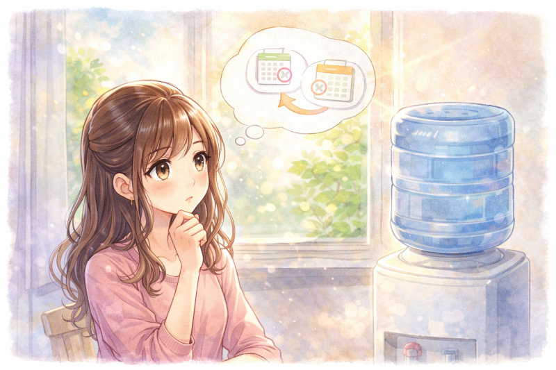 プレミアムウォーターの配送をスキップする方法