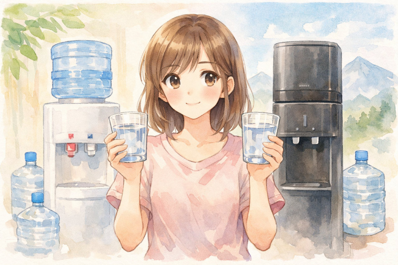 コスモウォーターとプレミアムウォーターを比較｜料金・機能・水の違いから選び方を解説