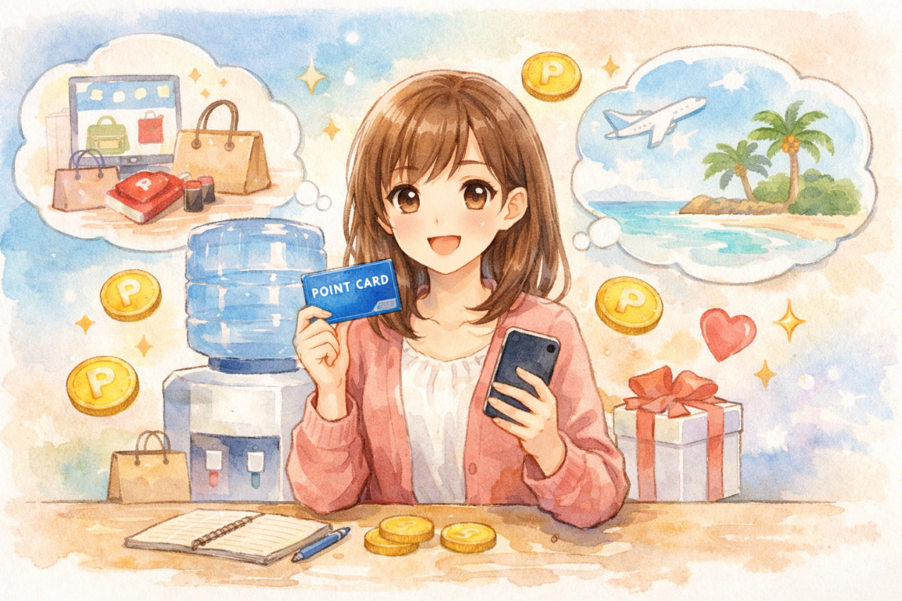 プレミアムウォーターのポイントの使い方は？仕組み・有効期限・使える場所をわかりやすく解説！