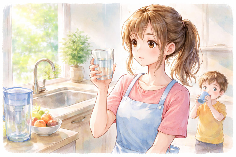 子どもがよく水を飲むようになると、家の水が少し気になり始めることがある