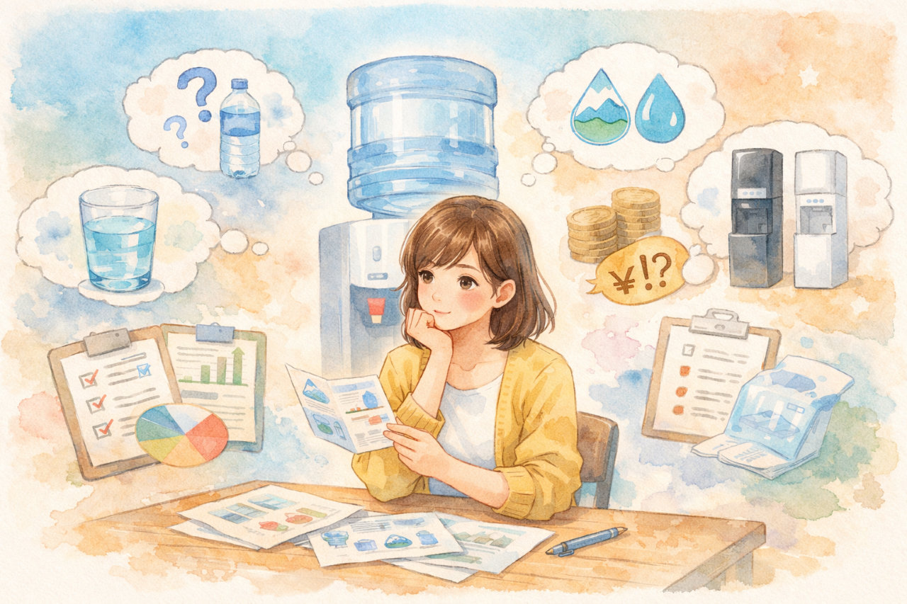 ウォーターサーバーの違いがよくわからないと感じたときに整理しておきたいポイント