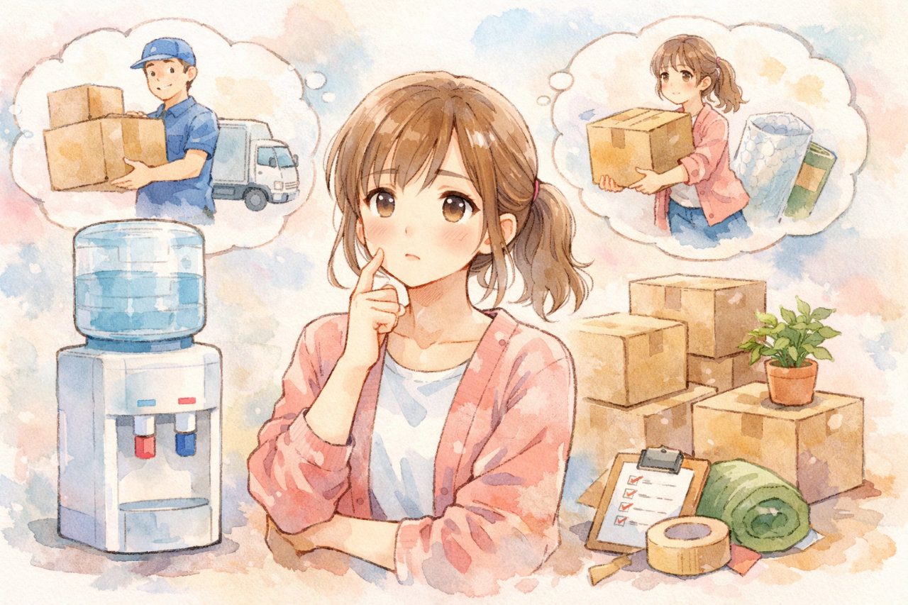 プレミアムウォーターの引っ越しサポートとは？自分で運ぶ方法とサービス利用の違いを分かりやすく解説！